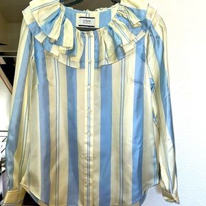 Never worn satin feel blouse.